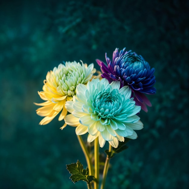 Foto flor de gerbera en un fondo negro gerbera en la sombra