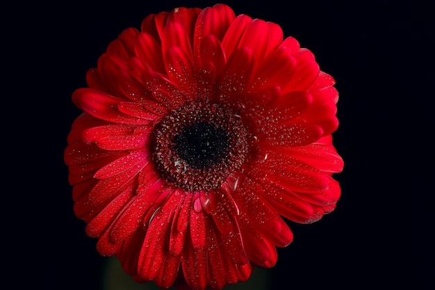 flor de gerbera roja / flor de verano hermosa roja, concepto de olor a aroma