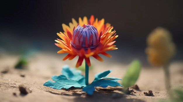 Foto una flor hecha por un amigo.