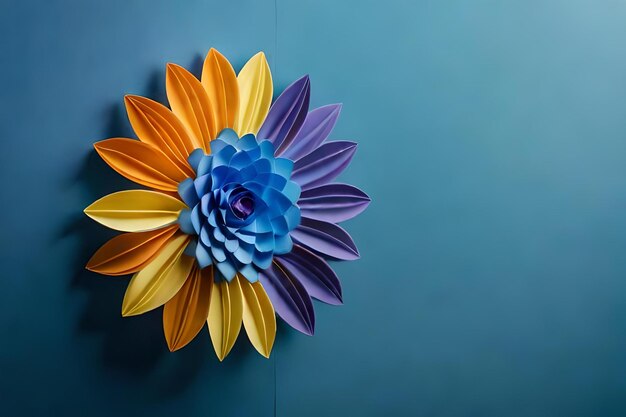 Una flor hecha por el artista.