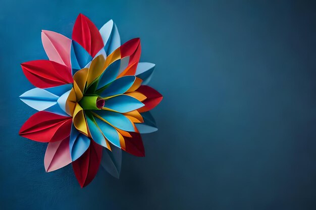 Una flor hecha por el artista.