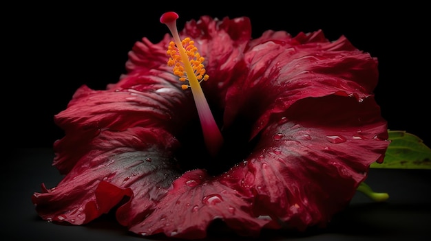 flor de hibisco realista