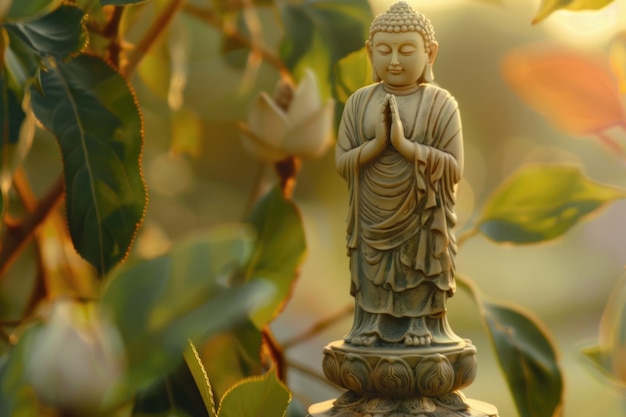 Foto la flor de la hoja de buda es el nombre de buda.