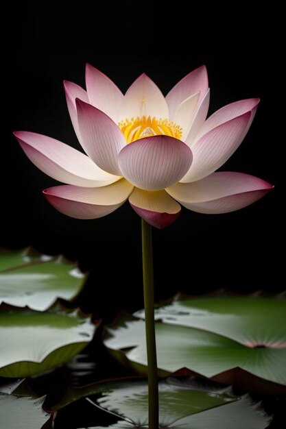 La flor del lirio de agua Shapla