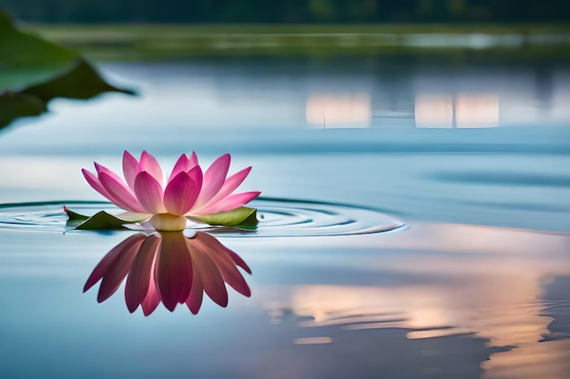 Flor de loto morada, Lugar captura;Lago cerca de entrada de…