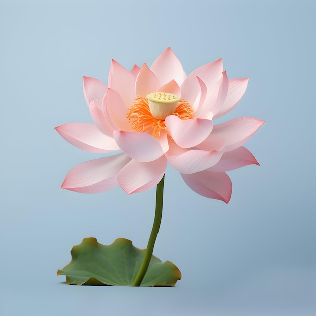flor de loto en el fondo del estudio flor de lotos única imágenes de flores hermosas