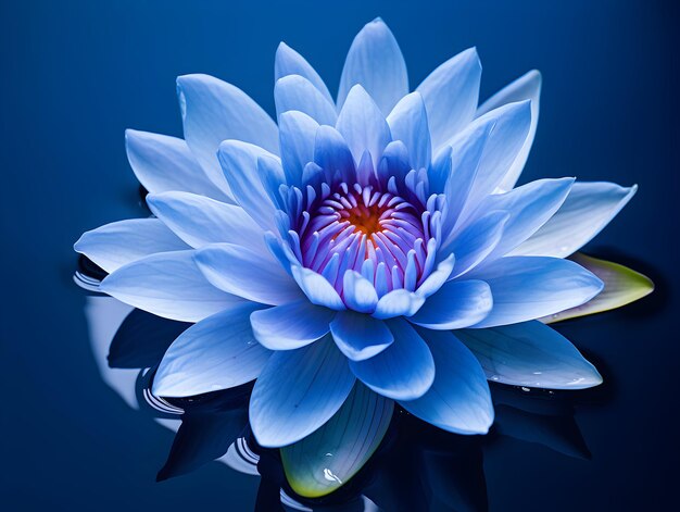 Foto flor de loto en el fondo del estudio flor de lotos única imágenes de flores hermosas