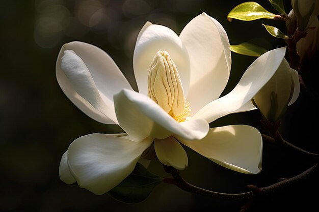 Foto flor de magnolia única
