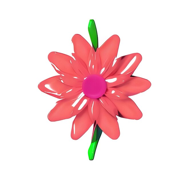 Foto flor minimalista en 3d