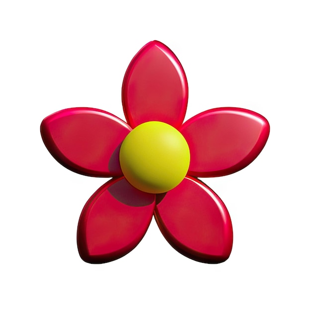 Foto flor minimalista en 3d