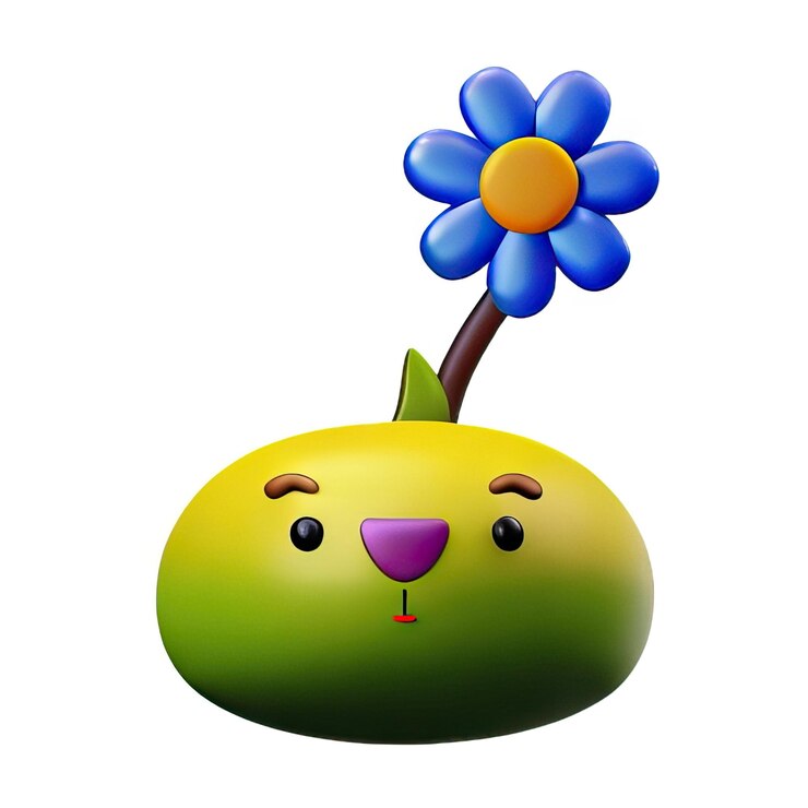 Foto flor minimalista en 3d