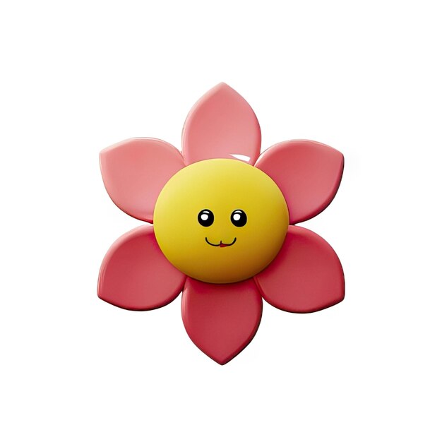 Flor minimalista en 3D