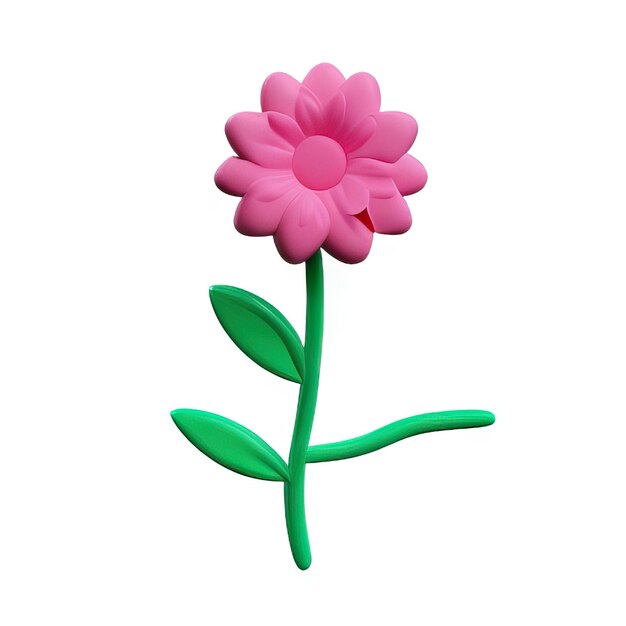 Foto flor minimalista en 3d