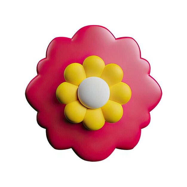 Foto flor minimalista en 3d