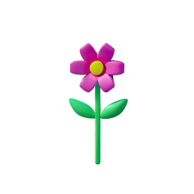 Foto flor minimalista en 3d