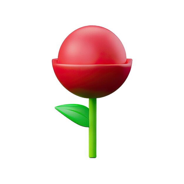 Foto flor minimalista em 3d