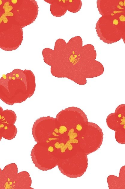 La flor nacional china es el patrón de la flor de la ciruela png