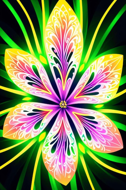 flor neon