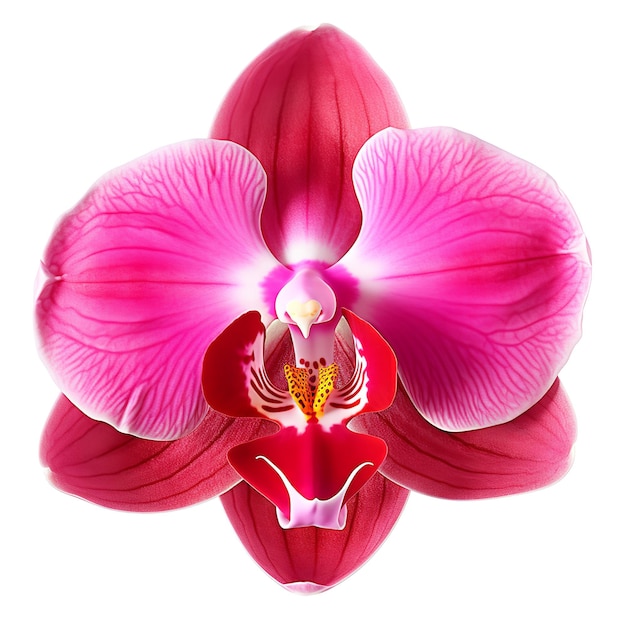 Flor de orquídea aislada sobre un fondo blanco