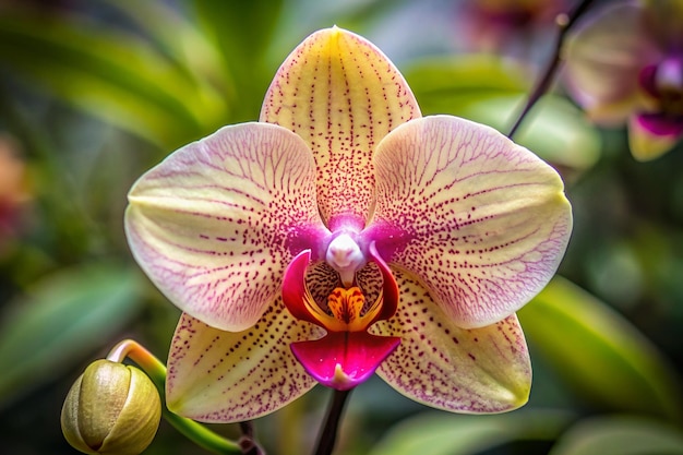 la flor de la orquídea phalaenopsis