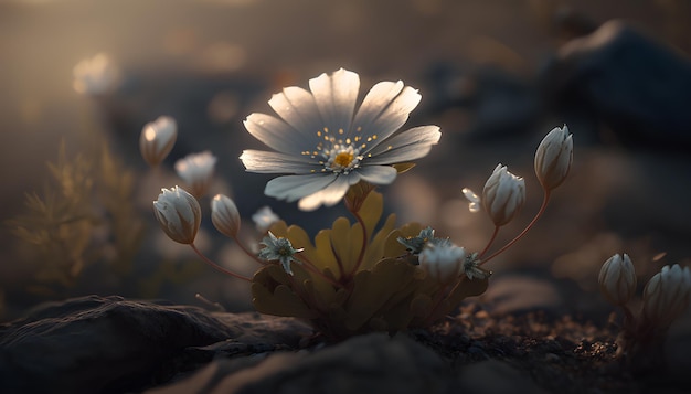 Una flor en la oscuridad