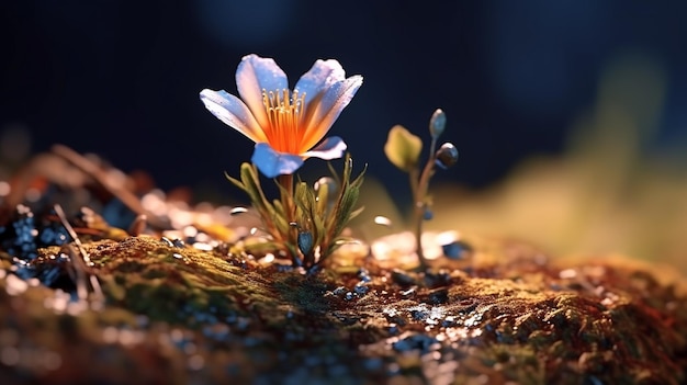 Una flor en la oscuridad