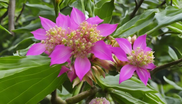 una flor púrpura con la palabra primavera en ella