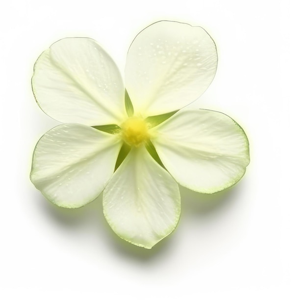 Una flor que es blanca y amarilla.