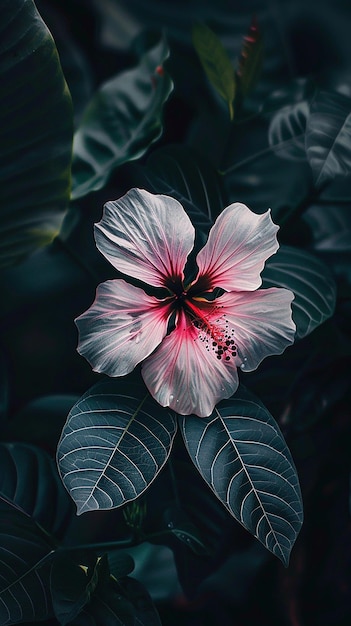 una flor que es rosa y blanca