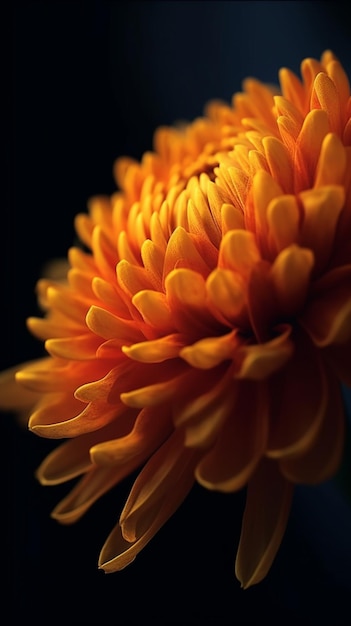 Una flor que tiene mucho naranja