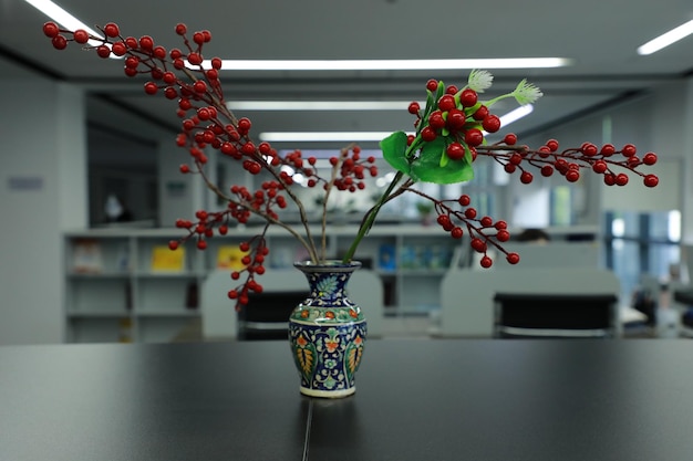 flor roja y blanca