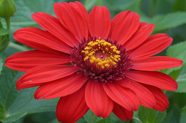 La flor roja