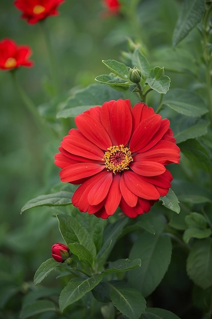 La flor roja