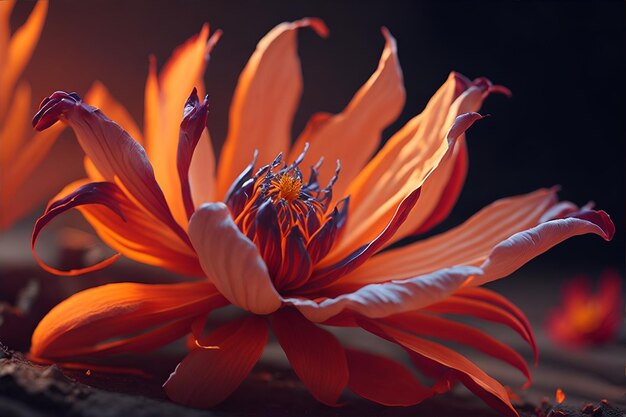 Una flor roja