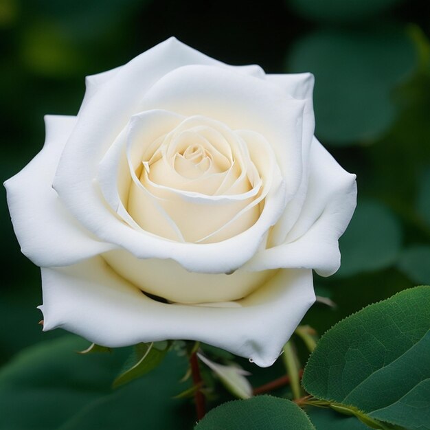 Flor de rosa blanca Generativo A