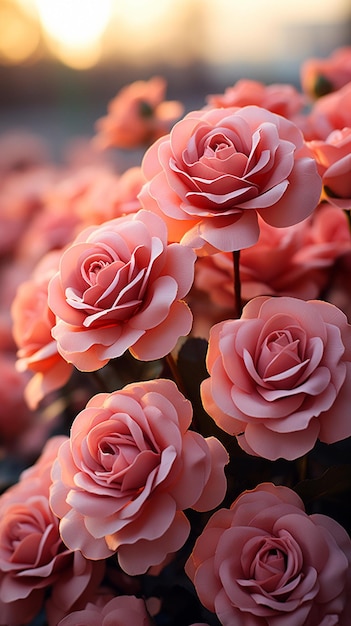 Una flor rosa de la colección de flores del jardín de rosas en san diego, ca.