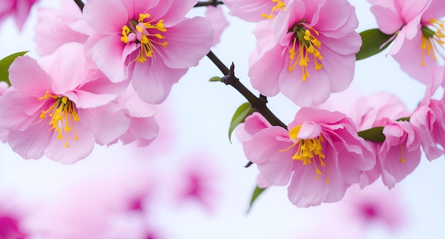 Una flor rosa con la palabra cereza