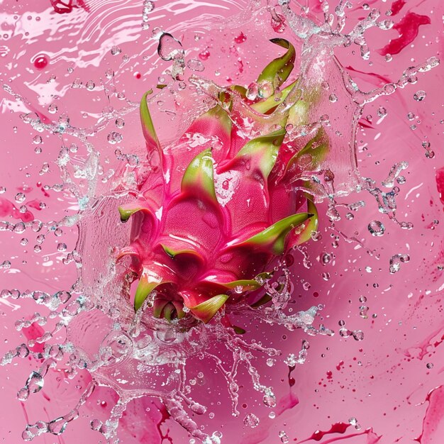 una flor rosa con la palabra melón en ella