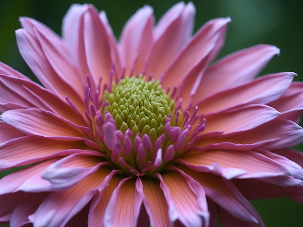 Una flor rosa y violeta con la palabra crisantemo.