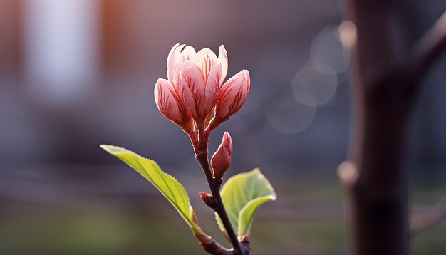 La flor del sakura de primavera