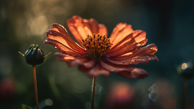 una flor en el sol