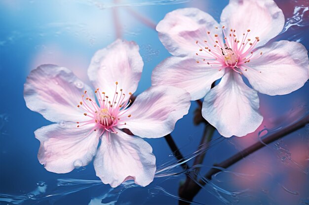 Foto flora blüte rosa helle sommer frühlingsblume sonnige wasser natur weiche pflanze
