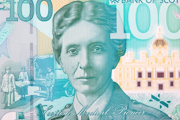 Flora Murray ein Porträt aus schottischem Geld