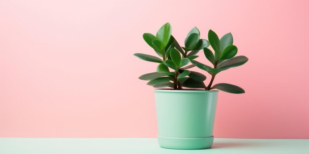 Flora verde fresca en una pared botánica decorativa colgada Una planta suculenta de interior que crece trae la naturaleza al interior