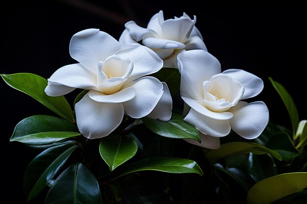 Floração noturna da gardênia