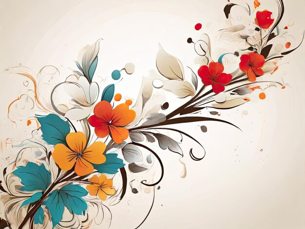 Foto floral abstract background illustration