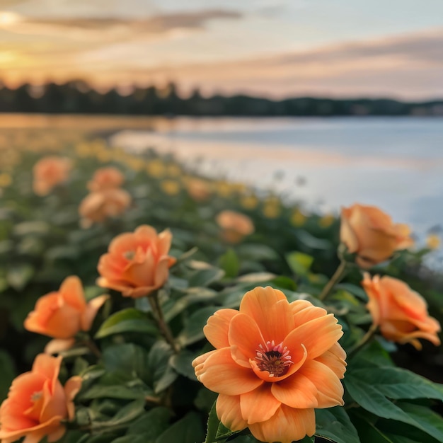 Floral Closeups Golden Hour HD Landschafts-Sonnenaufgang-Fotografie