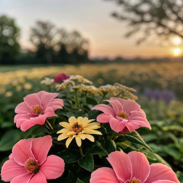 Floral Closeups Golden Hour HD Landschafts-Sonnenaufgang-Fotografie