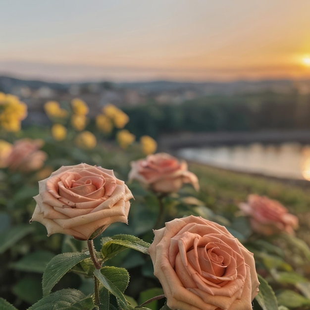 Floral Closeups Hora de Oro HD Fotografía de amanecer de paisajes