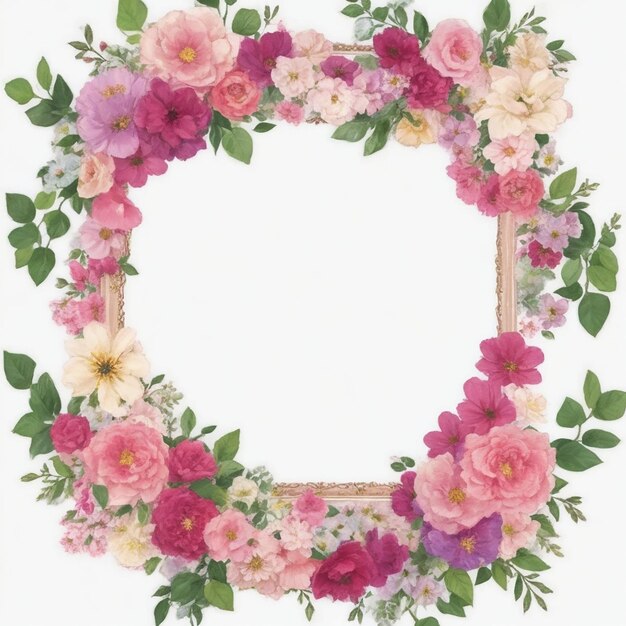 Floral frame